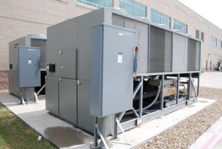 Commercial HVAC unit on a roof